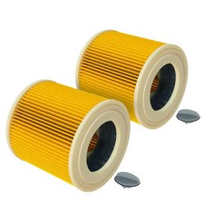 2 filtres plissé pour Kärcher WD 3.5 P Premium WD 3.320 M WD 3.500 P WD 3.370 M