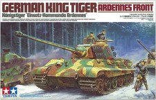 Miniature militaire TAMIYA 1/35 N°252 GERMAN KING TIGER ARDENNES FRONT JAPAN81