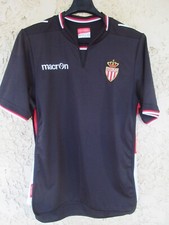 Maillot A.S MONACO 2014 MACRON football shirt away jersey noir M