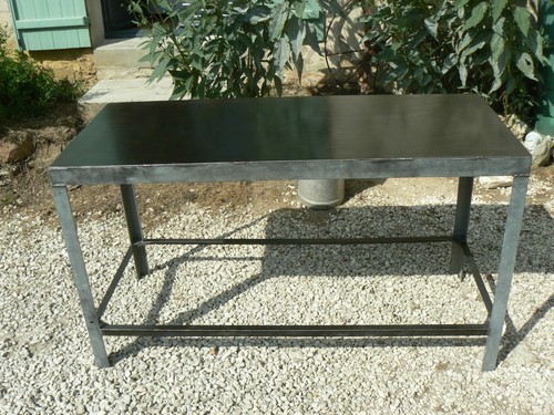 Table industrielle loft metal - industrielle,