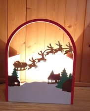 Lampe Noël Bois Authentique -