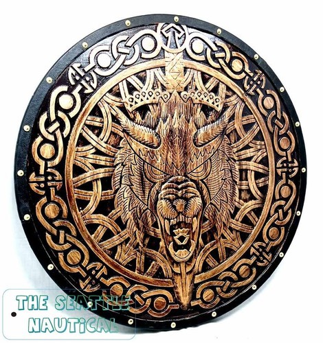 Bouclier viking bois - bouclier, en
