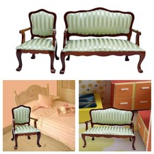 1:12 Miniature en bois canapé