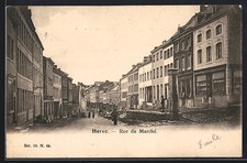 CPA Herve, Rue du Marché 