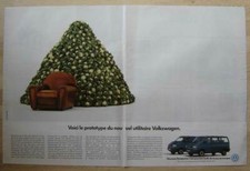 Publicité Papier - Véhicule Utilitaire Volkswagen Transporter De 1990