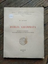 M. Dunand- Byblia Grammata