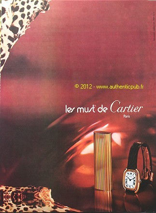 Publicite cartier montre - publicite,