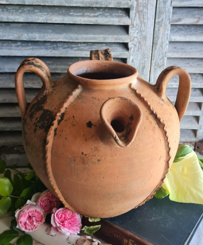 Ancien pot cruche faisselle - ancien,