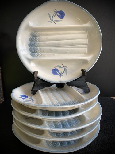 Lot assiettes asperges - 6,