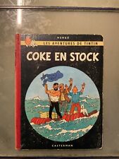 TINTIN Coke en stock 1958 B24 Première édition imprimé LOOS N°1843