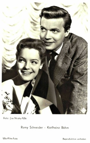 Romy schneider carte postale - romy,