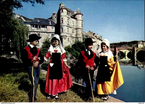 Carte postale folklore - carte,