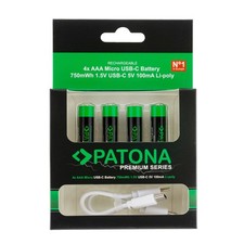 PATONA Premium Usb-C 4x AAA