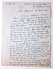 Henri COLLET Compositeur lettre autographe signée au directeur Opéra Nantes