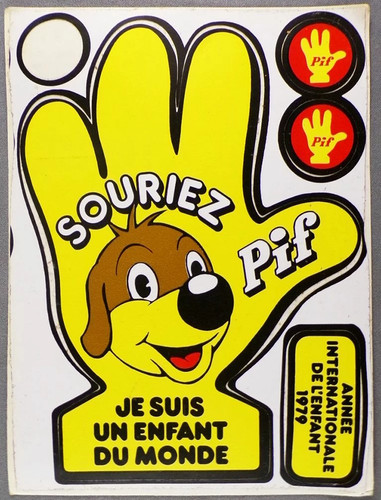 Pif gadget autocollants - pif,