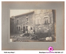 VIEILLE MAISON EN PIERRE & FAMILLE, LIEU À IDENTIFIER, TIRAGE 1890 -BB117