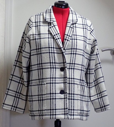 Veste carreaux écru et - carreaux,