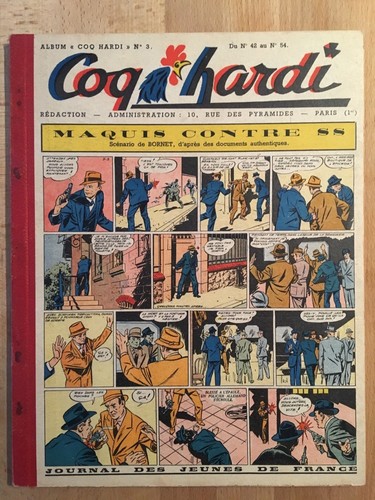 Coq hardi reliure - coq,