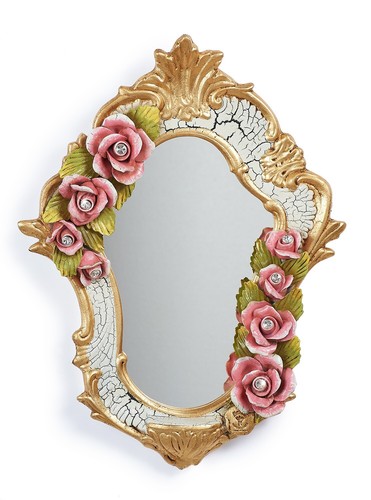 Miroir doré murale - miroir,
