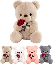 Ours en Peluche avec Rose