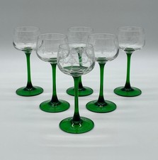 VERRE A BALLON ALSACE SERIGRAPHIE LOT DE 6 VERRES A PIED
