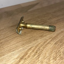 Ancien Rasoir Gillette De Voyage Made In USA En Laiton? Gravé 1920