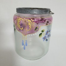 Ancien Superbe Pot A Biscuit