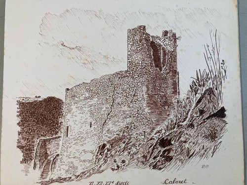 Lot dessin encre - dessin, eglise