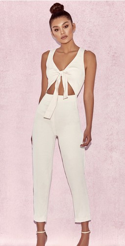 House cream jumpsuit - cb,