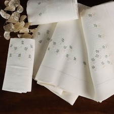 Drap Double Lin avec 2 Taies d'Oreiller Italie Second Hand Original