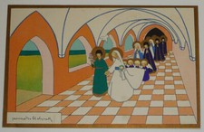 Illustration pieuse de Jeanne