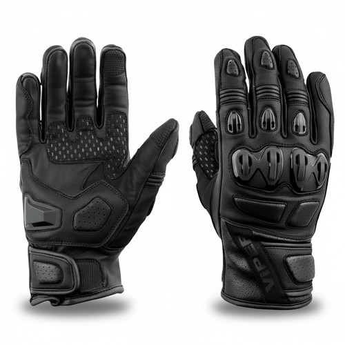 Viper motorbike gloves leather - viper,