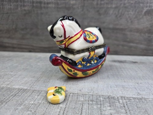 Hinged ceramic rocking horse - hinged,
