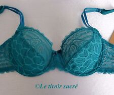 CHANTELLE Merci soutien gorge Armatures 2 parties vert neuf avec étiquettes 1741