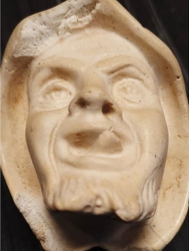 Tête pierre sculptée art - pierre,
