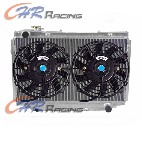 Radiateur alu 2 ventilos - alu,