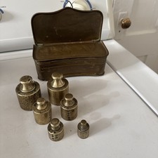 Lot De 6 Poids En Laiton