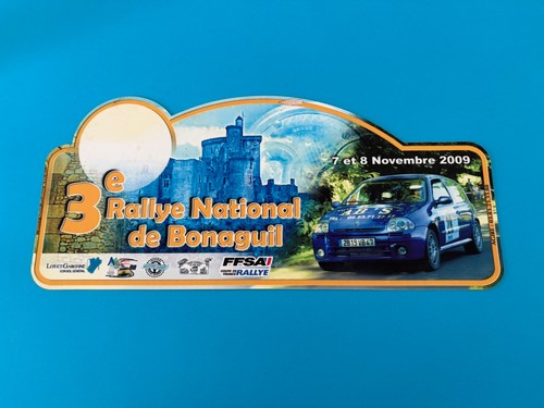 Plaque rallye automobile - de,