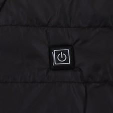 Gilet Chauffant 3 Niveaux De Température Col En V 10 Zones Noir électrique