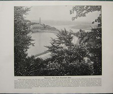 1898 Imprimé + Text ~ Réservoir Eden Parc ~ Cincinnati Ohio