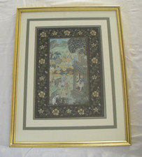 Ancienne peinture sur soie