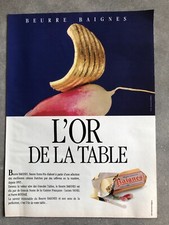 Publicité de presse 1978 Beurre Extra-fin BAIGNES