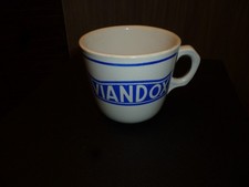 Tasse VIANDOX écriture bleue en faïence