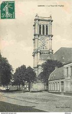 62 - Carvin - La Tour de l'Eglise - Ecrite en 1908 - CPA - Voir Scans Recto-Vers