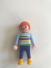 PLAYMOBIL 3209 garçon promenade en famille poussette chien city vintage