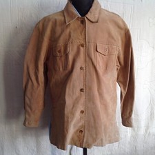 C UN MONDE CAMAÏEU VESTE SURCHEMISE EN CROÛTE DE PORC T.L ( VF01/25/01-22P )