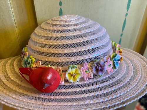 Chapeau pour poupée ancienne - chapeau,