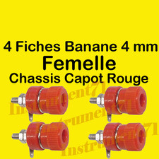 4 Fiches Chassis Couleur Rouge