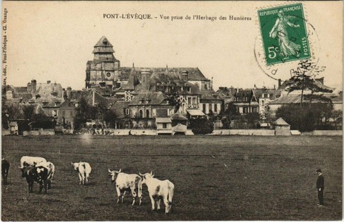 Cpa pont éveque vue prise - pont-l'Éveque,