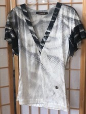 Roberto cavali black/gray silk